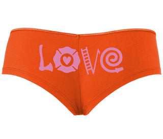 Love Fire Fighter - Orange Boyshort