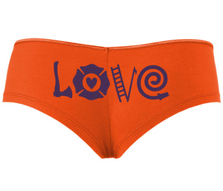 Love Fire Fighter - Orange Boyshort