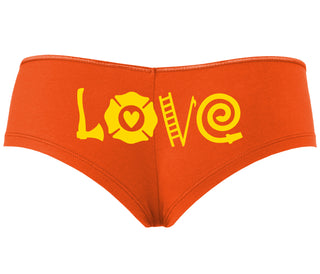 Love Fire Fighter - Orange Boyshort
