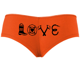 Love Fire Fighter - Orange Boyshort