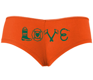 Love Fire Fighter - Orange Boyshort