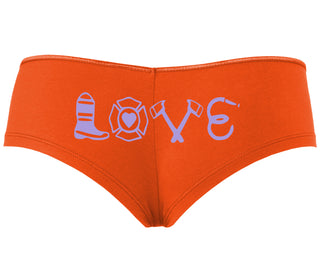 Love Fire Fighter - Orange Boyshort