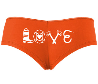 Love Fire Fighter - Orange Boyshort