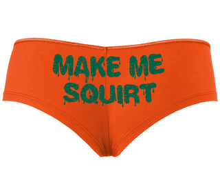 Make Me Squirt Wet - Orange Boyshort