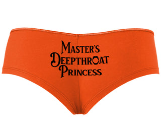 Master's Deepthroat Princess - Orange Boyshort