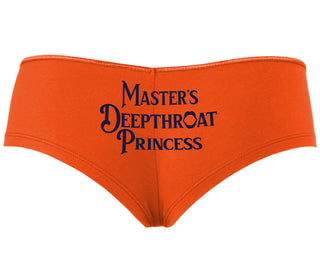 Master's Deepthroat Princess - Orange Boyshort