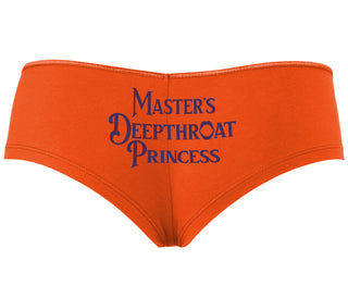Master's Deepthroat Princess - Orange Boyshort