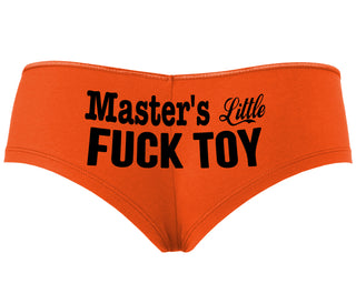Master's Little Fuck Toy - Orange Boyshort