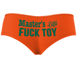 Master's Little Fuck Toy - Orange Boyshort