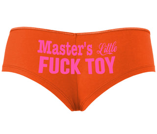 Master's Little Fuck Toy - Orange Boyshort