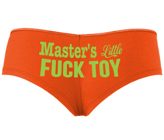Master's Little Fuck Toy - Orange Boyshort