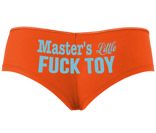 Master's Little Fuck Toy - Orange Boyshort