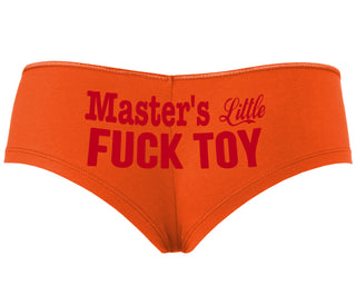 Master's Little Fuck Toy - Orange Boyshort