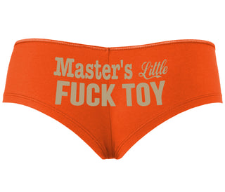 Master's Little Fuck Toy - Orange Boyshort