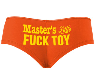 Master's Little Fuck Toy - Orange Boyshort