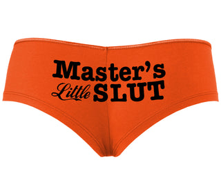 Master's Little Slut - Orange Boyshort