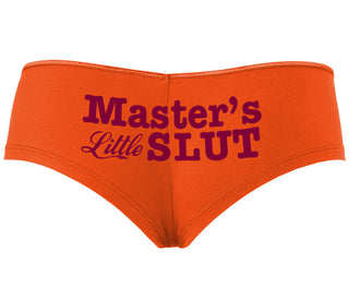 Master's Little Slut - Orange Boyshort