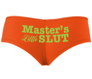 Master's Little Slut - Orange Boyshort