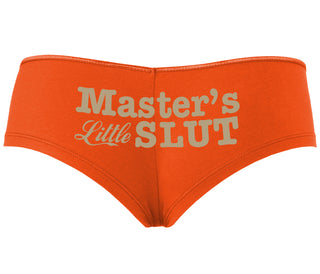 Master's Little Slut - Orange Boyshort