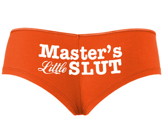 Master's Little Slut - Orange Boyshort