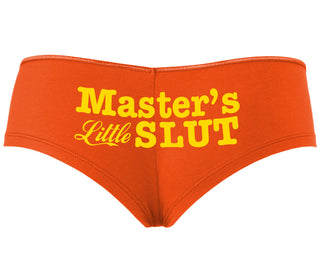 Master's Little Slut - Orange Boyshort