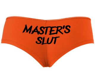 Master's Slut - Orange Boyshort