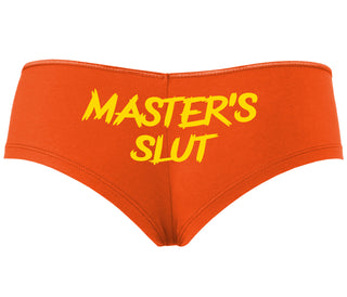 Master's Slut - Orange Boyshort