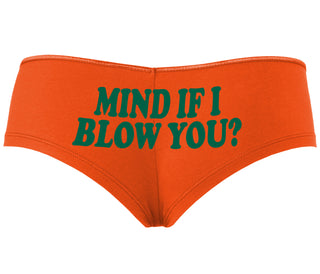 Mind If I Blow You - Orange Boyshort