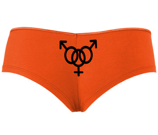 MMF Threesome - Orange Boyshort