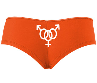 MMF Threesome - Orange Boyshort