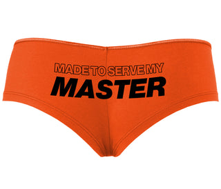 Made To Serve My Master - Orange Boyshort