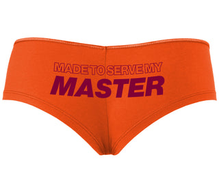 Made To Serve My Master - Orange Boyshort