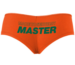 Made To Serve My Master - Orange Boyshort