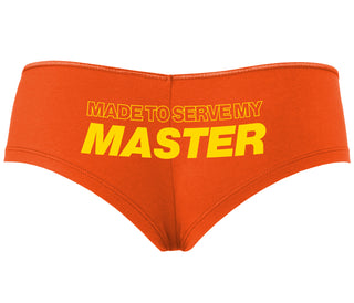 Made To Serve My Master - Orange Boyshort