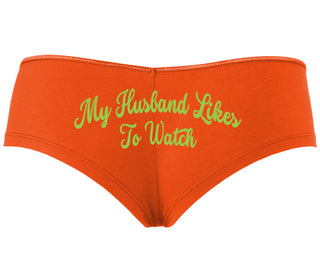 My Husband Likes To Watch - Orange Boyshort