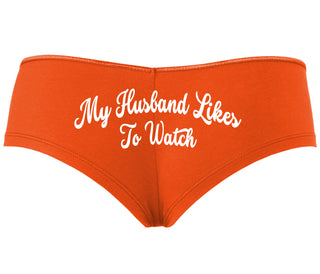 My Husband Likes To Watch - Orange Boyshort