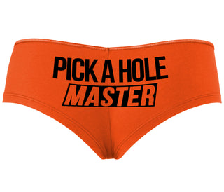 Pick A Hole Master - Orange Boyshort