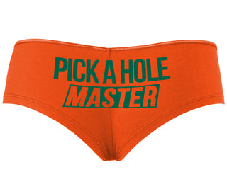 Pick A Hole Master - Orange Boyshort