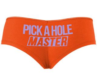 Pick A Hole Master - Orange Boyshort