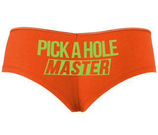 Pick A Hole Master - Orange Boyshort