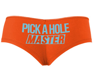 Pick A Hole Master - Orange Boyshort