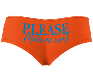 Please Make Me Cum - Orange Boyshort