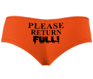 Please Return Full - Orange Boyshort
