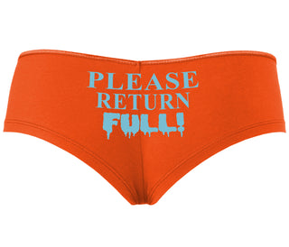 Please Return Full - Orange Boyshort