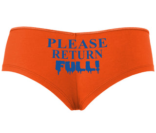 Please Return Full - Orange Boyshort