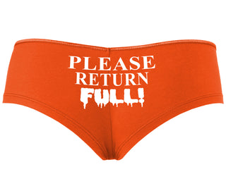 Please Return Full - Orange Boyshort