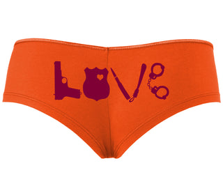 Police Love - Orange Boyshort