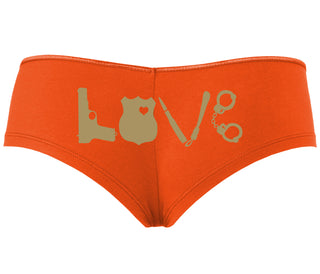 Police Love - Orange Boyshort