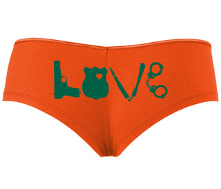 Police Love - Orange Boyshort