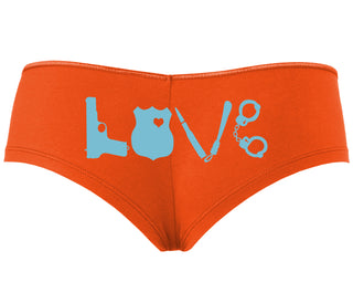 Police Love - Orange Boyshort